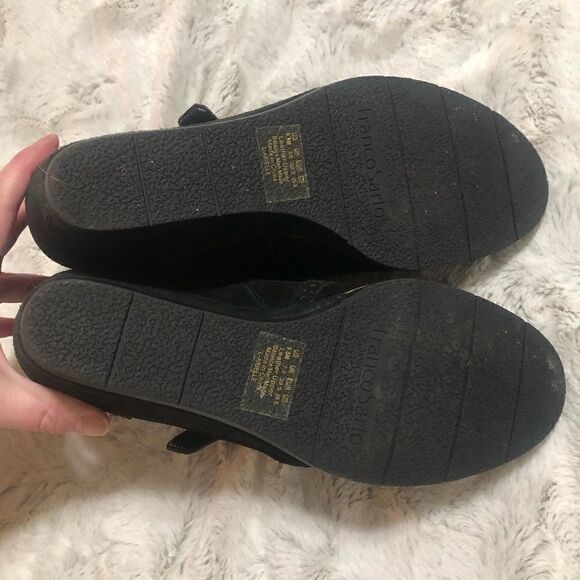 franco Sarto black suede wedge booties size 9.5M - Picture 9 of 11